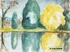 ♦ Schlosssee in Weitmar (Bochum). 30 x 40cm